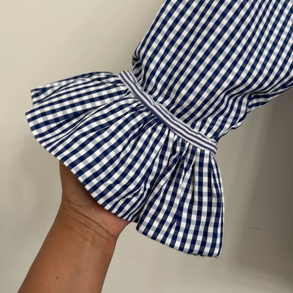 Gretchen Scott Priss Blouse - Gingham L - Picture 7 of 11